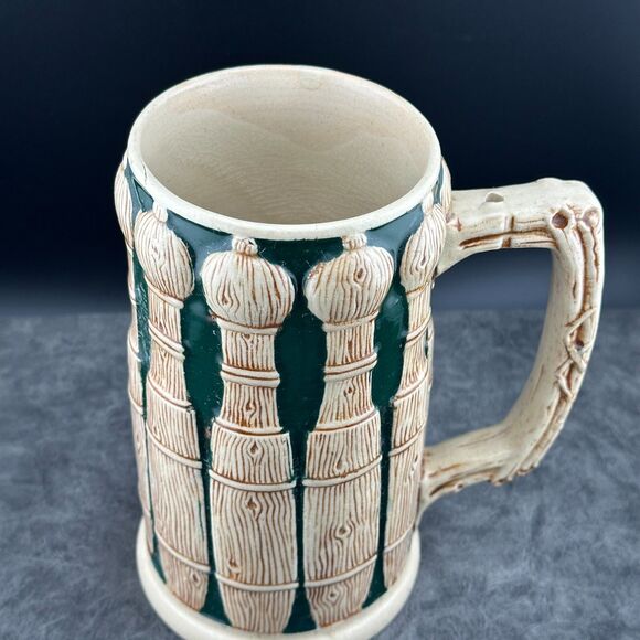 Antique Matthias Girmscheid Beer Stein Bowling Pins Decor 1266 Germany 7" NO LID - Picture 12 of 13